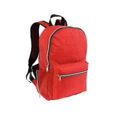 Zaino a 4 tasche in nylon colore rosso