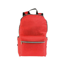 Zaino a 4 tasche in nylon colore rosso