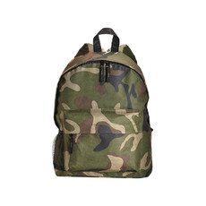 Zaino con tasca laterale retinata colore mimetico