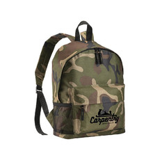 Zaino con tasca laterale retinata colore mimetico