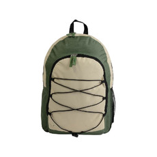 Zaino in poliestere con elastico esterno colore verde