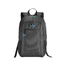 Zaino porta computer in dobby nylon colore celeste