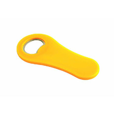 Apribottiglie in plastica con calamita colore giallo