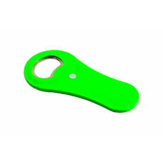 Apribottiglie in plastica con calamita colore verde