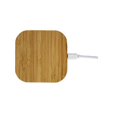 Base di ricarica wireless in bamboo 5w colore naturale