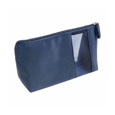 Beauty case con finestra traforata colore blu