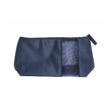 Beauty case con finestra traforata colore blu