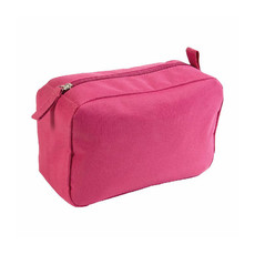 Beauty case con zip colore fuxia