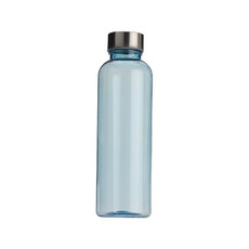 Bottiglia in plastica con tappo in acciaio colore royal