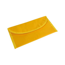 Bustina porta documenti 2 tasche colore giallo