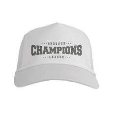 Cappellino 5 pannelli con calotta a rete colore bianco