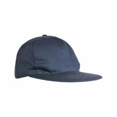 Cappellino 5 pannelli con visiera dritta colore blu