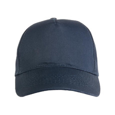 Cappellino 5 pannelli regolazione a velcro colore blu