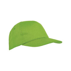 Cappellino bimbo 5 pannelli colore verde mela