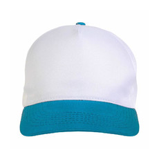 Cappellino bimbo con visiera colorata colore celeste