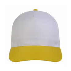 Cappellino bimbo con visiera colorata colore giallo