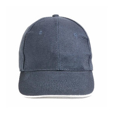 Cappellino in cotone pesante 6 pannelli  colore blu