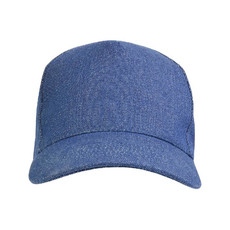Cappellino in cotone pesante effetto jeans colore jeans