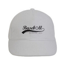 Cappellino in cotone spazzolato colore bianco