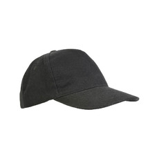 Cappellino in cotone spazzolato colore nero
