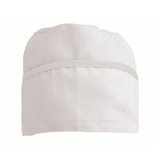 Cappello da cuoco con bordo colorato colore bianco
