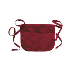 Grembiule corto 3 tasche colore bordeaux