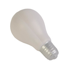 Lampadina antistress in poliuretano colore bianco