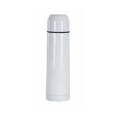 Thermos in acciaio inossidabile con tappo bicchiere colore bianco