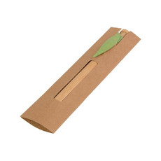 Astuccio porta penna in carta riciclata colore naturale