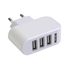 Caricatore multi-porta USB da parete colore bianco