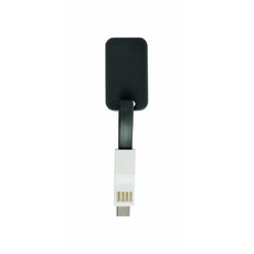 Cavo di ricarica USB, lightning, micro USB e USB type C colore nero