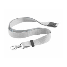 Lanyard in RPET colore bianco