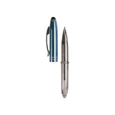 Mini penna a sfera con touch colore celeste