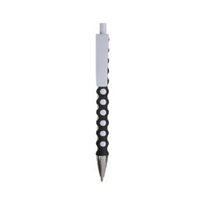 Penna bianca con rivestimento gommato  colore nero