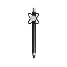 Penna in plastica colorata con spinner  colore nero