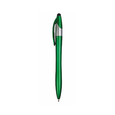 Penna touch con 3 refil colore verde