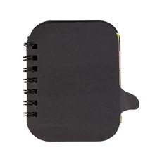 Porta post-it colorati a forma di fumetto colore nero
