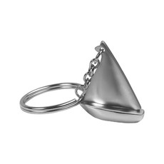 Portachiavi a forma di barca a vela colore argento