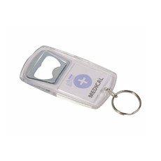 Portachiavi con apribottiglia colore trasparente