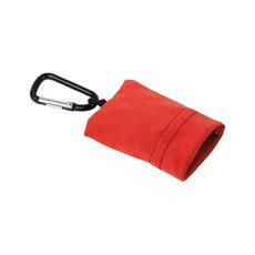 Portachiavi con panno pulisci lenti  colore rosso
