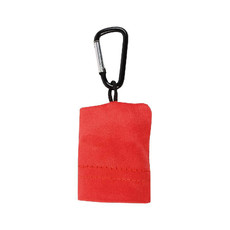 Portachiavi con panno pulisci lenti  colore rosso