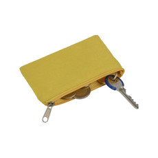 Portamonete con portachiavi  colore giallo