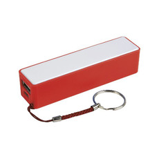 Power bank  con tripla protezione da corto circuito colore rosso