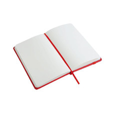 Quaderno in PVC con fogli bianchi  colore rosso