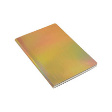 Quaderno in cartoncino effetto metallizzato colore oro