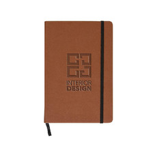 Quaderno in poliuretano con fogli a righe avorio colore marrone