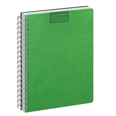 Agenda 2026 giornaliera con spirale 15x21 verde lime