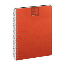 Agenda 2025 settimanale con spirale 17X24 arancio