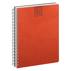 Agenda 2027 giornaliera con spirale 15x21 arancio