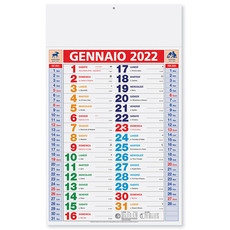 Calendario olandese multicolor 2022